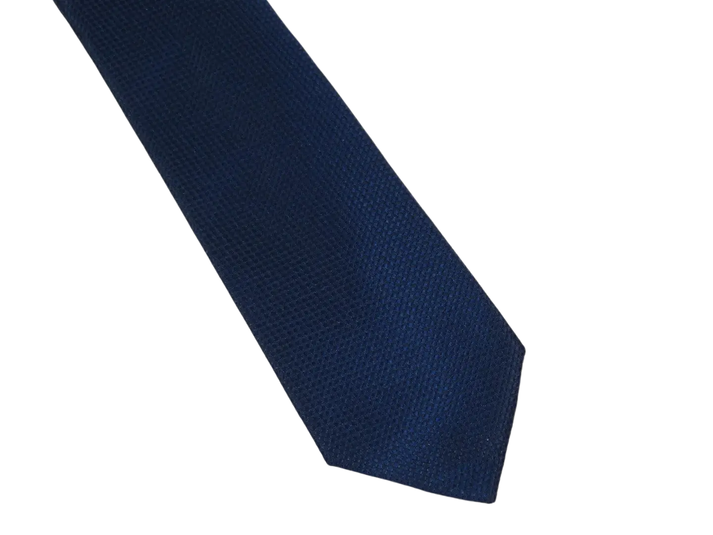 Men's Authentic Calvin Klein Tie Classic Woven Silky #Calvin-4 Navy Blue