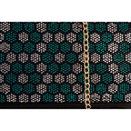 The Doha Black Leather Glitter Clutch