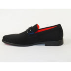 Men's TAYNO Shoes The Caprio S TAYNO Suede Bit Loafer Black Suede