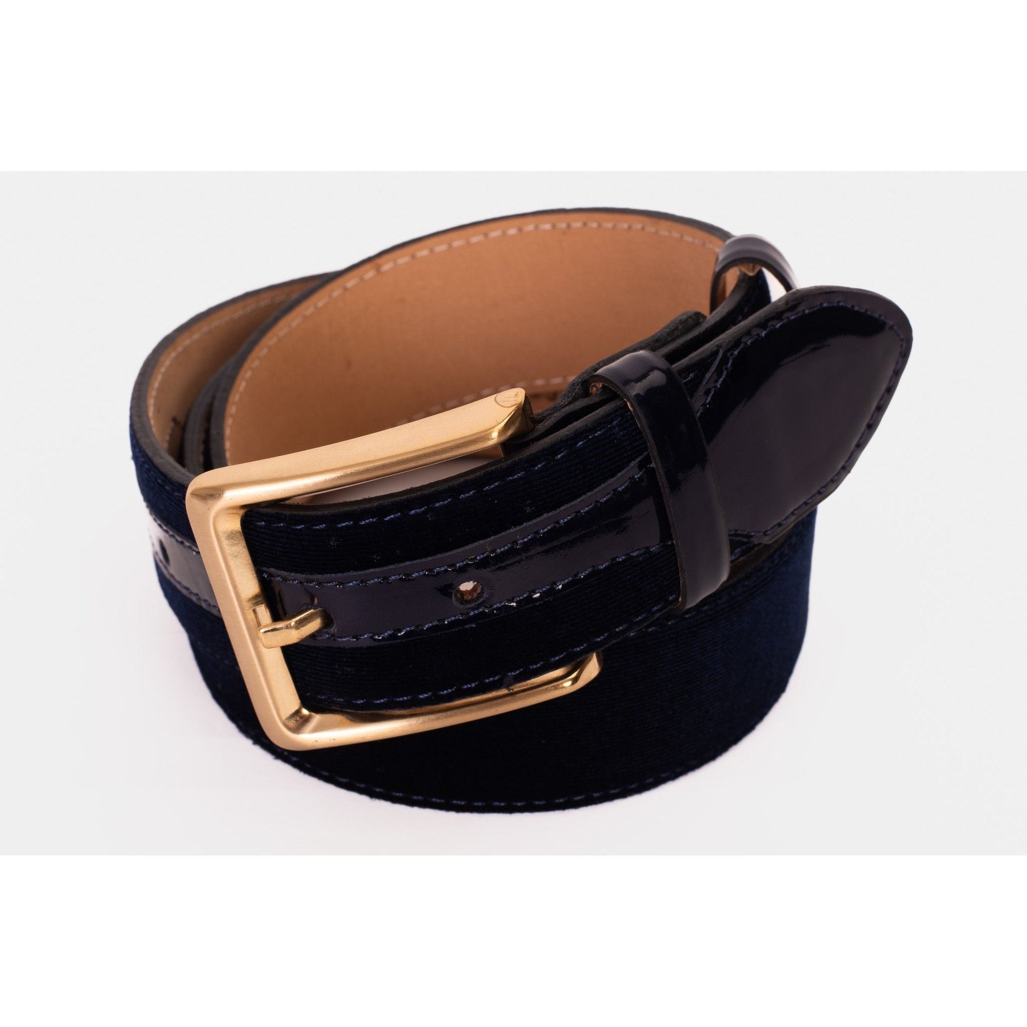 The Casaletti Navy Blue Leather Belt