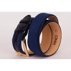 The Casaletti Navy Blue Leather Belt