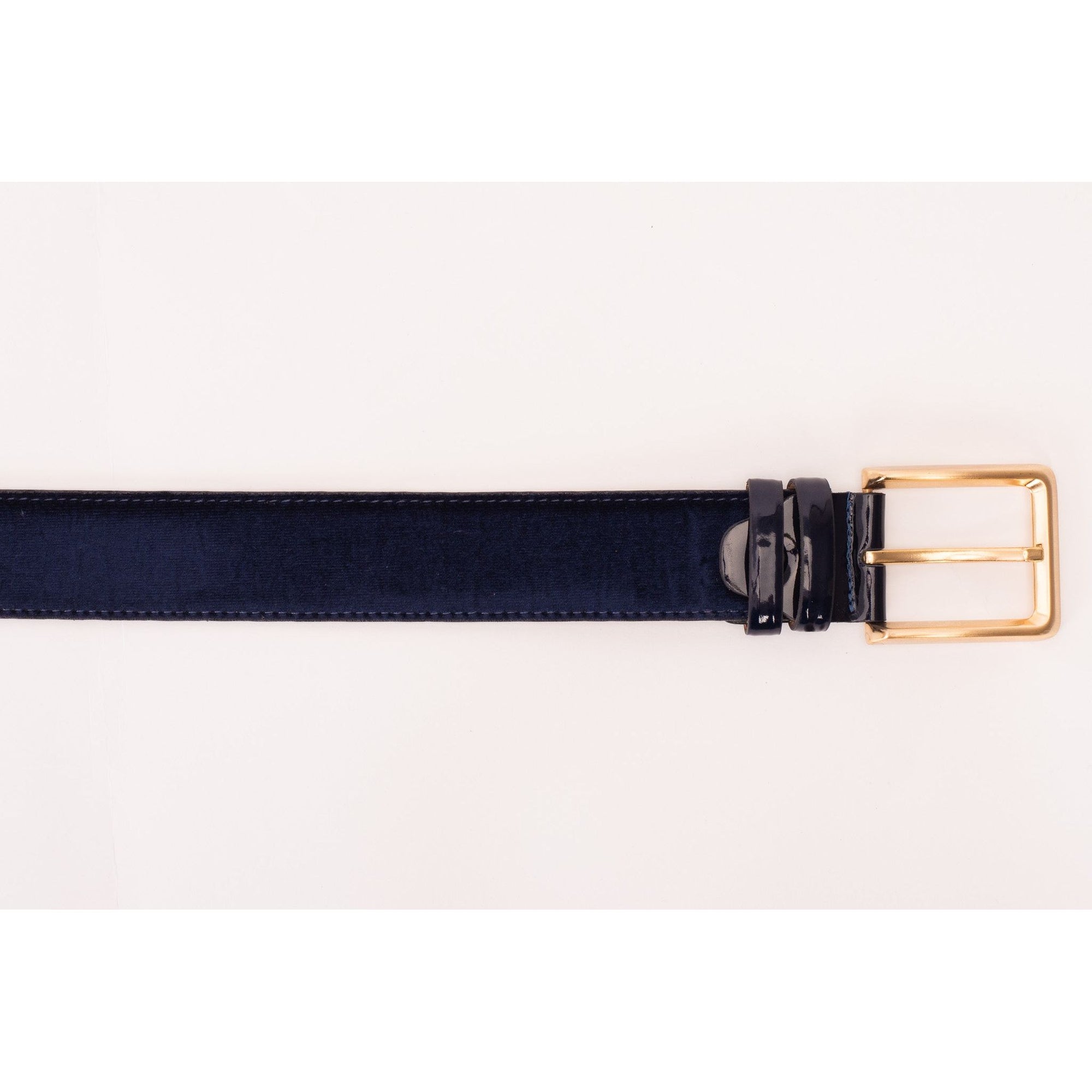 The Casaletti Navy Blue Leather Belt
