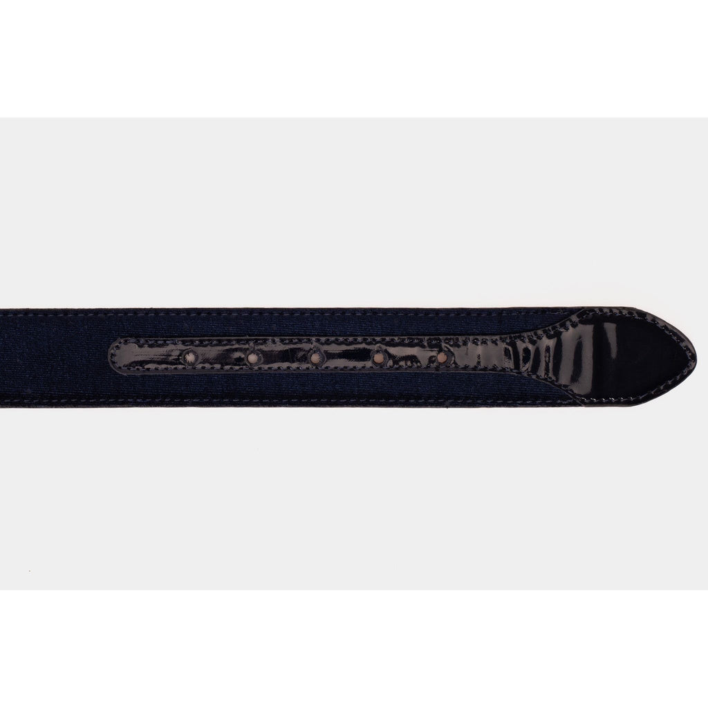 The Casaletti Navy Blue Leather Belt