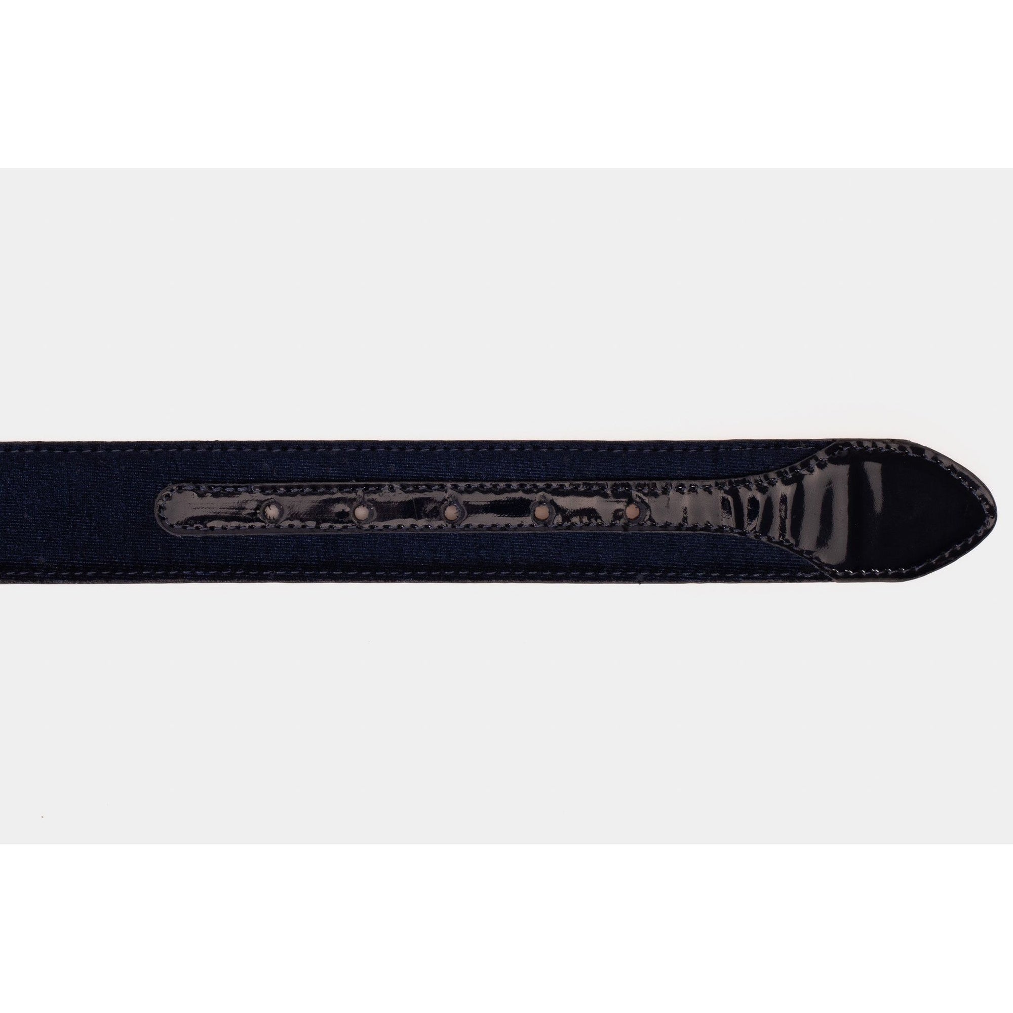 The Casaletti Navy Blue Leather Belt