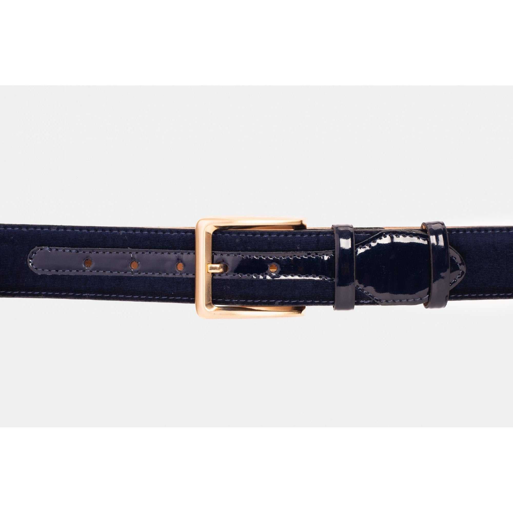 The Casaletti Navy Blue Leather Belt