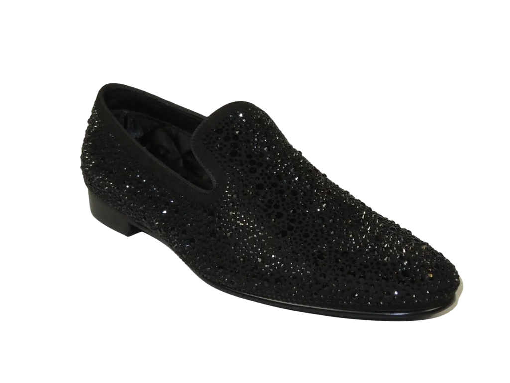 Men's formal Shoes STEVE MADDEN Microfiber Rhinestones CASHH black