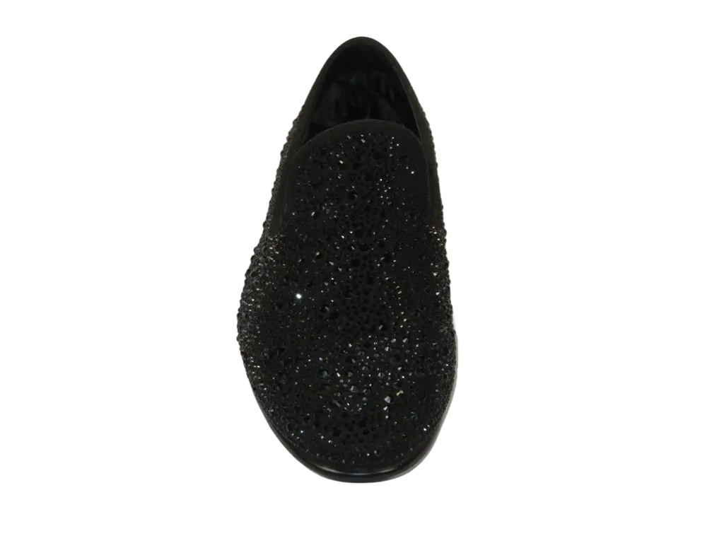 Men's formal Shoes STEVE MADDEN Microfiber Rhinestones CASHH black