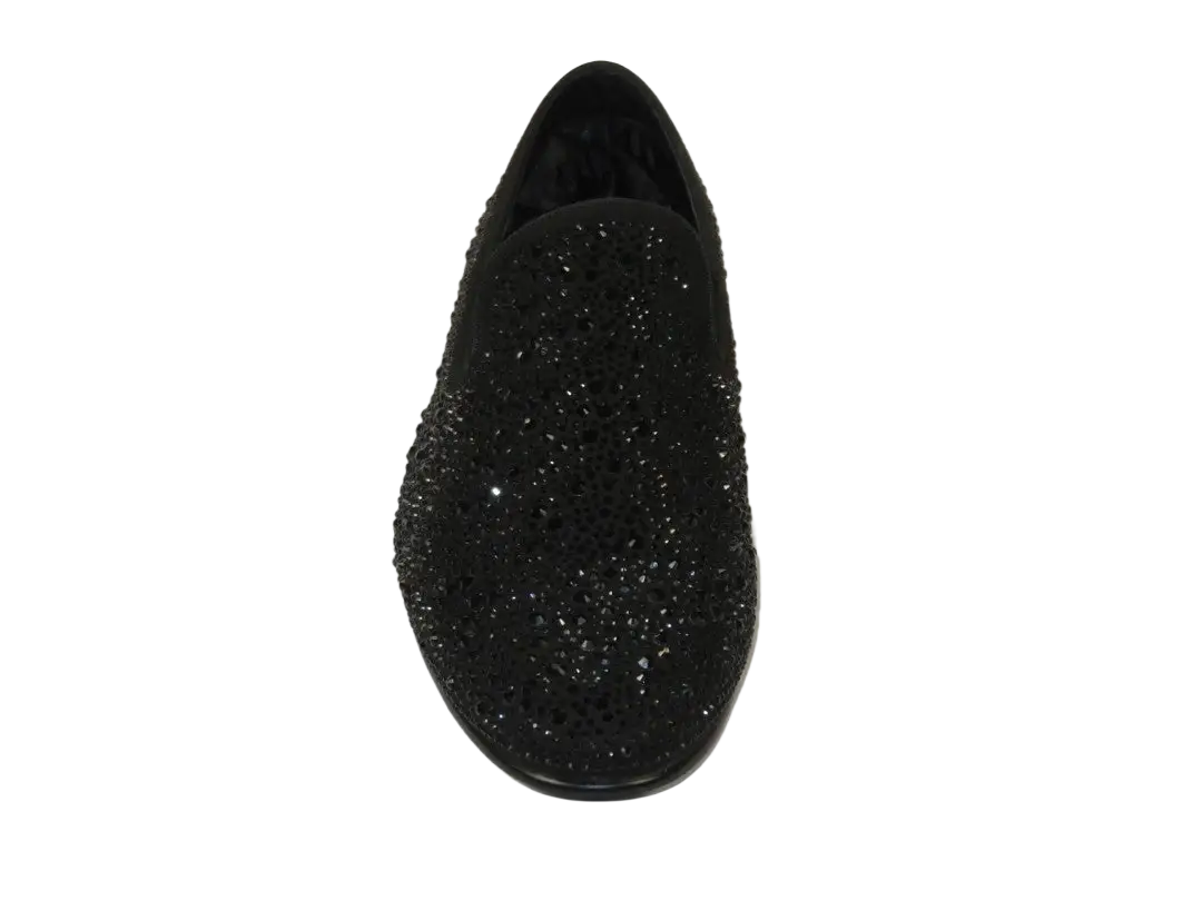 Men's formal Shoes STEVE MADDEN Microfiber Rhinestones CASHH black