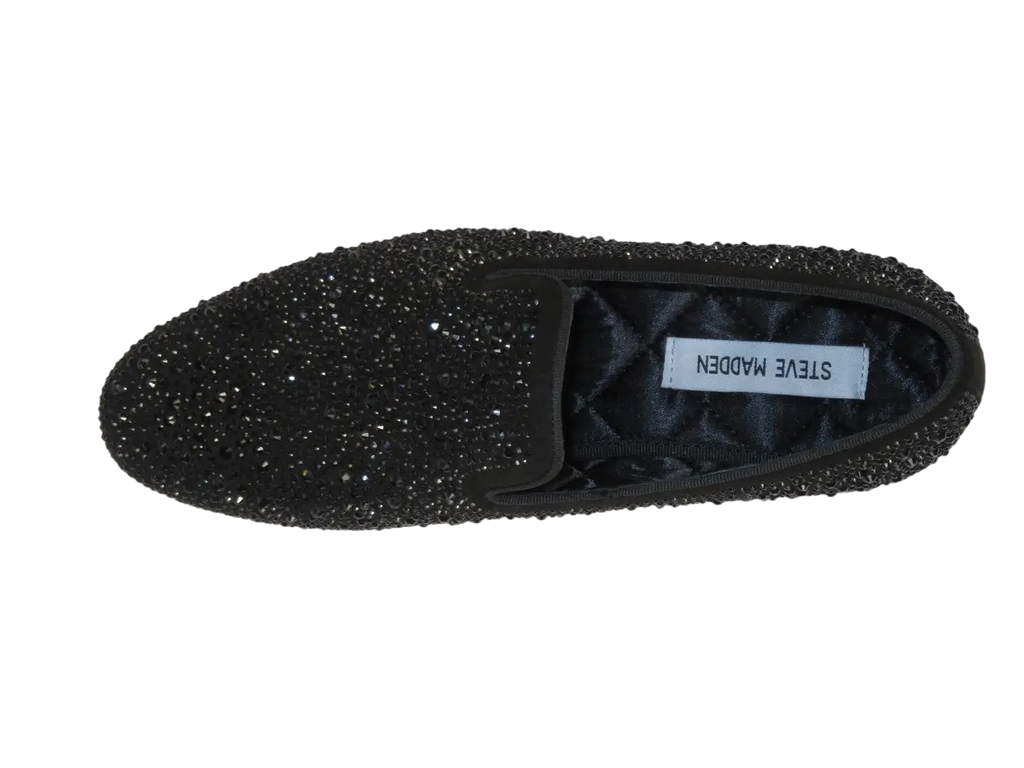 Men's formal Shoes STEVE MADDEN Microfiber Rhinestones CASHH black