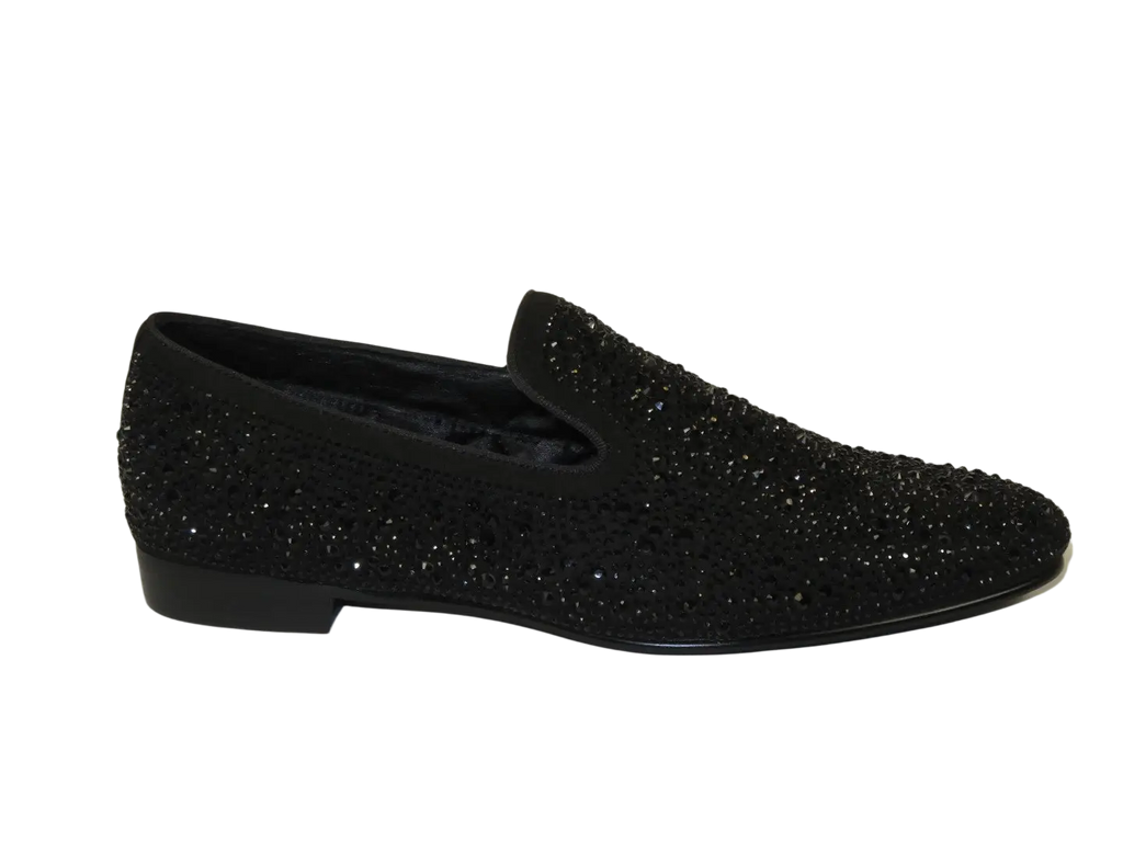 Men's formal Shoes STEVE MADDEN Microfiber Rhinestones CASHH black