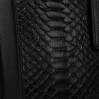 The Velar Black Hand-Painted Python Leather Weekender Bag