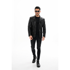 The Ravenna Black Leather Men Jacket
