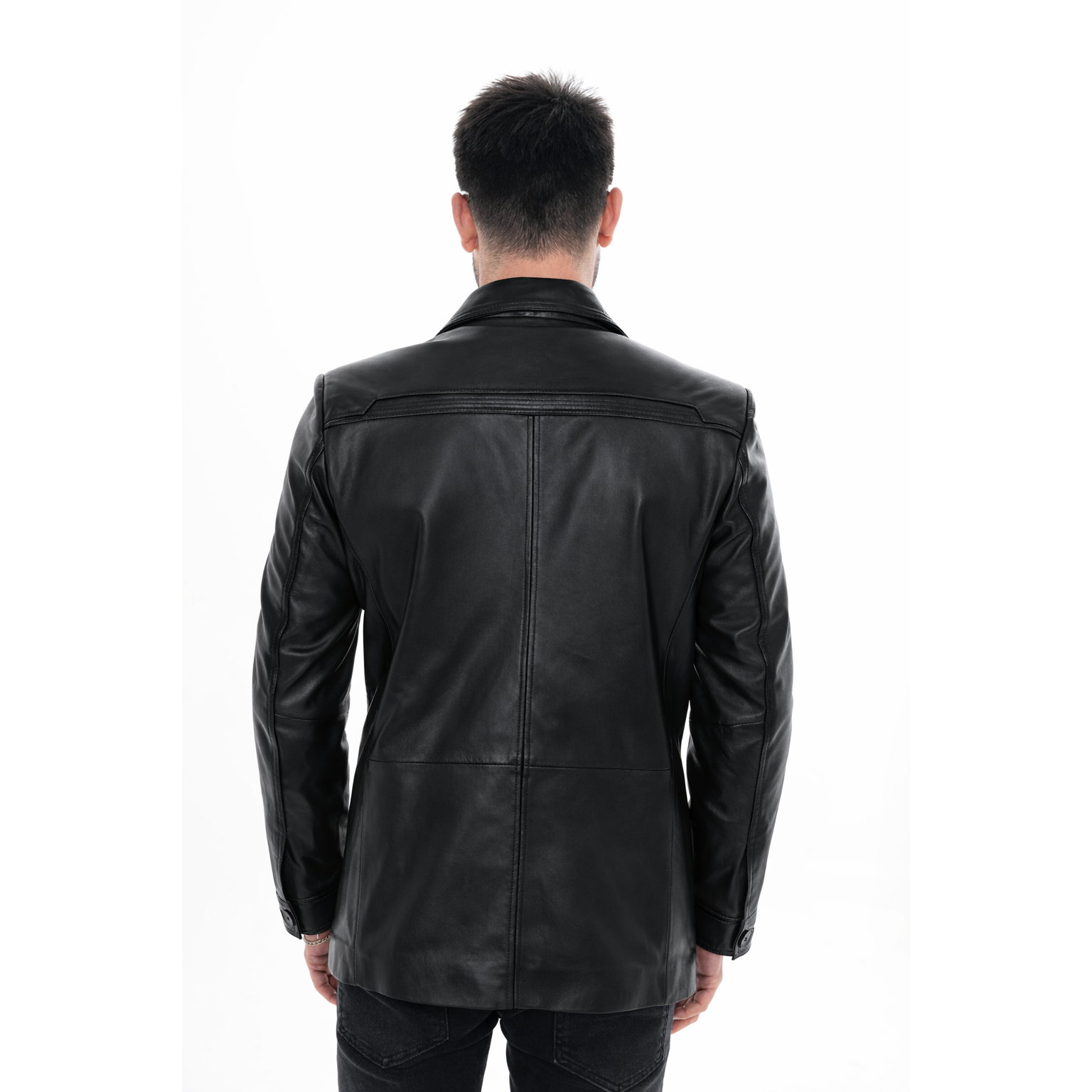 The Ravenna Black Leather Men Jacket
