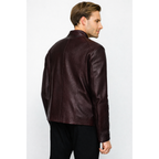 The Blanchard Burgundy Leather Men Jacket