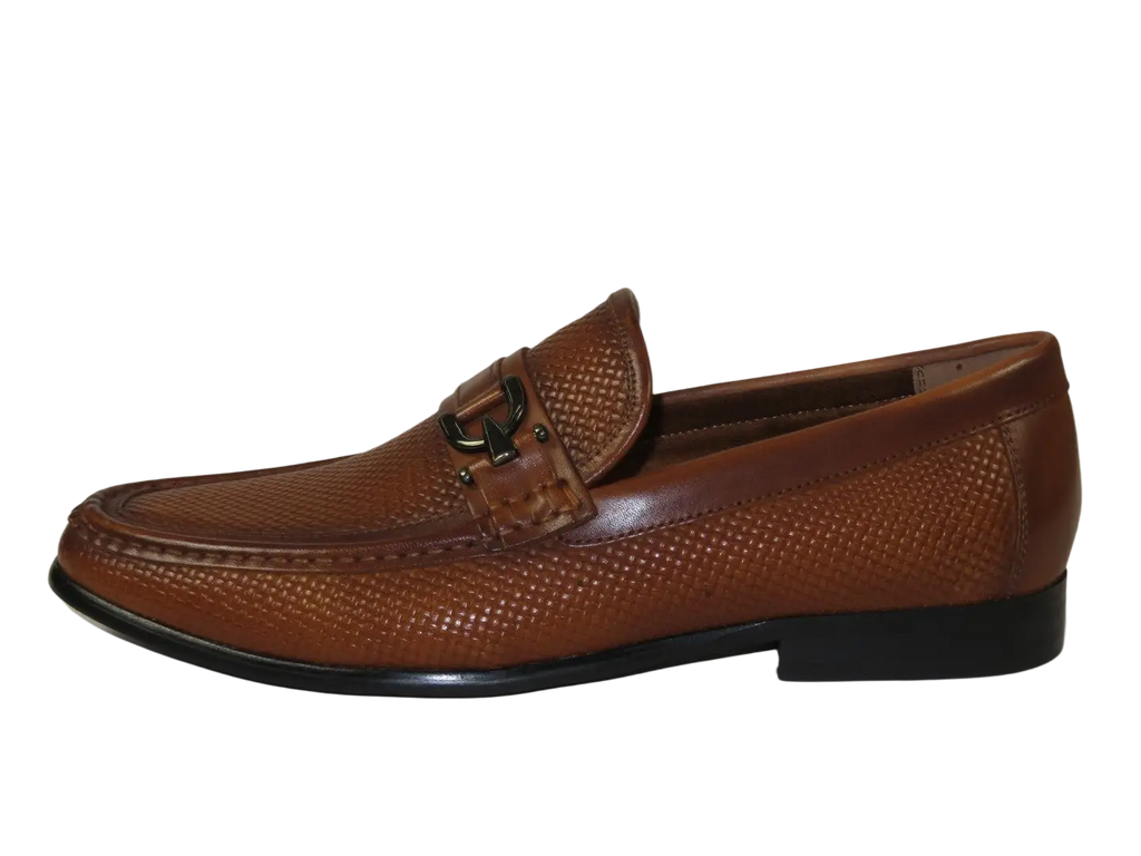 Men's Shoes Steve Madden Soft Woven Leather upper Slip On Chivan Tan