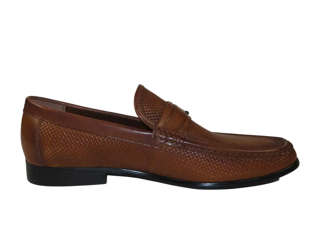 Men's Shoes Steve Madden Soft Woven Leather upper Slip On Chivan Tan