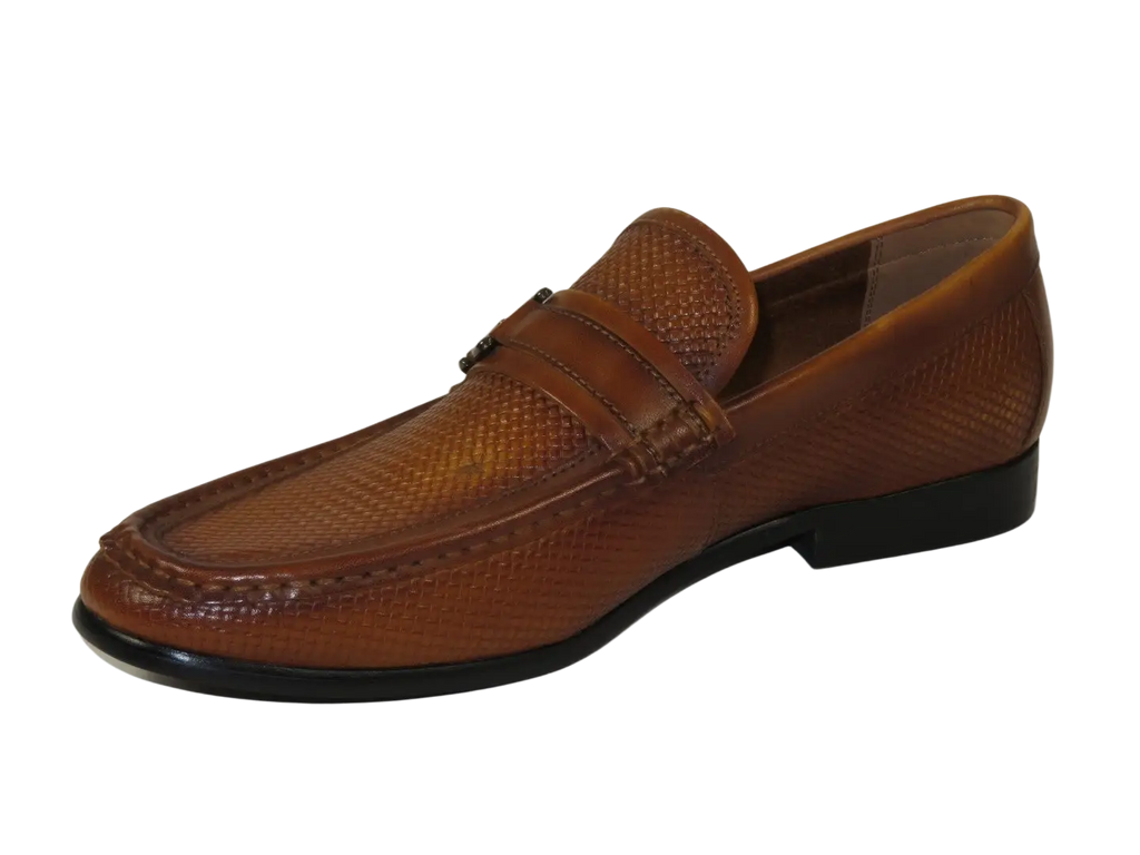 Men's Shoes Steve Madden Soft Woven Leather upper Slip On Chivan Tan
