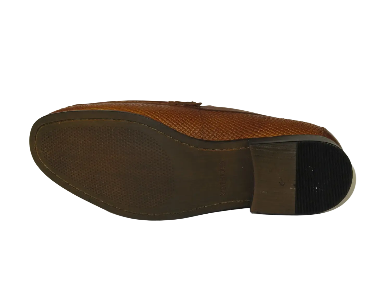 Men's Shoes Steve Madden Soft Woven Leather upper Slip On Chivan Tan
