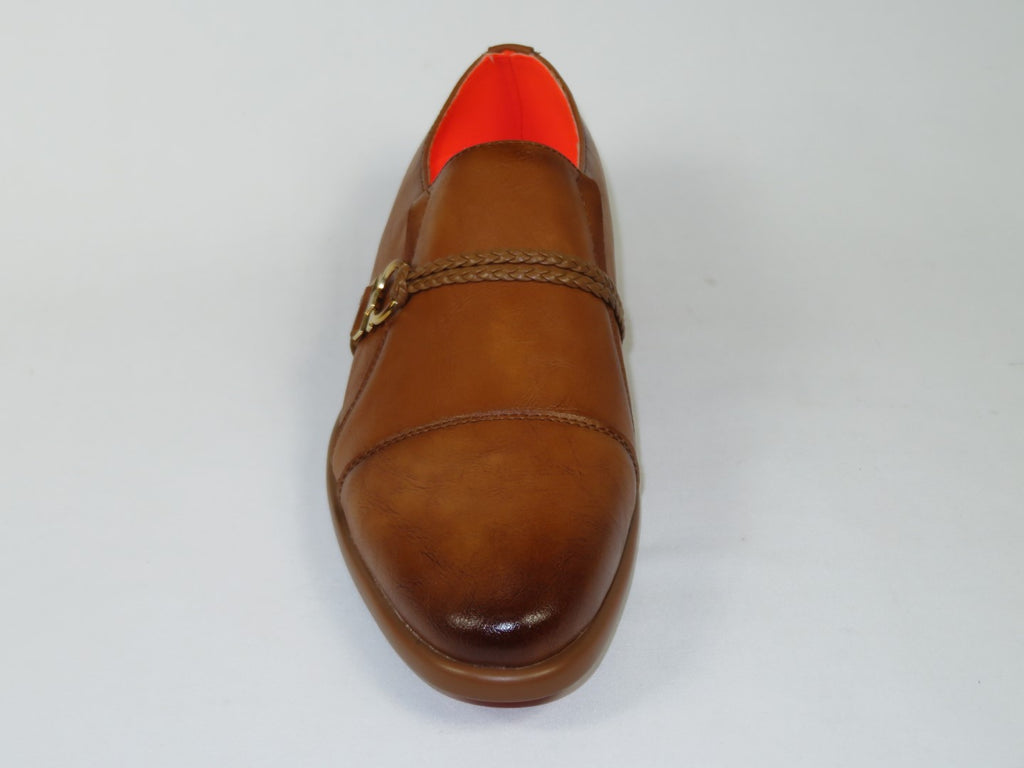 Men's Shoes The Cuban L TAYNO Leather Cap Toe Loafer Cognac