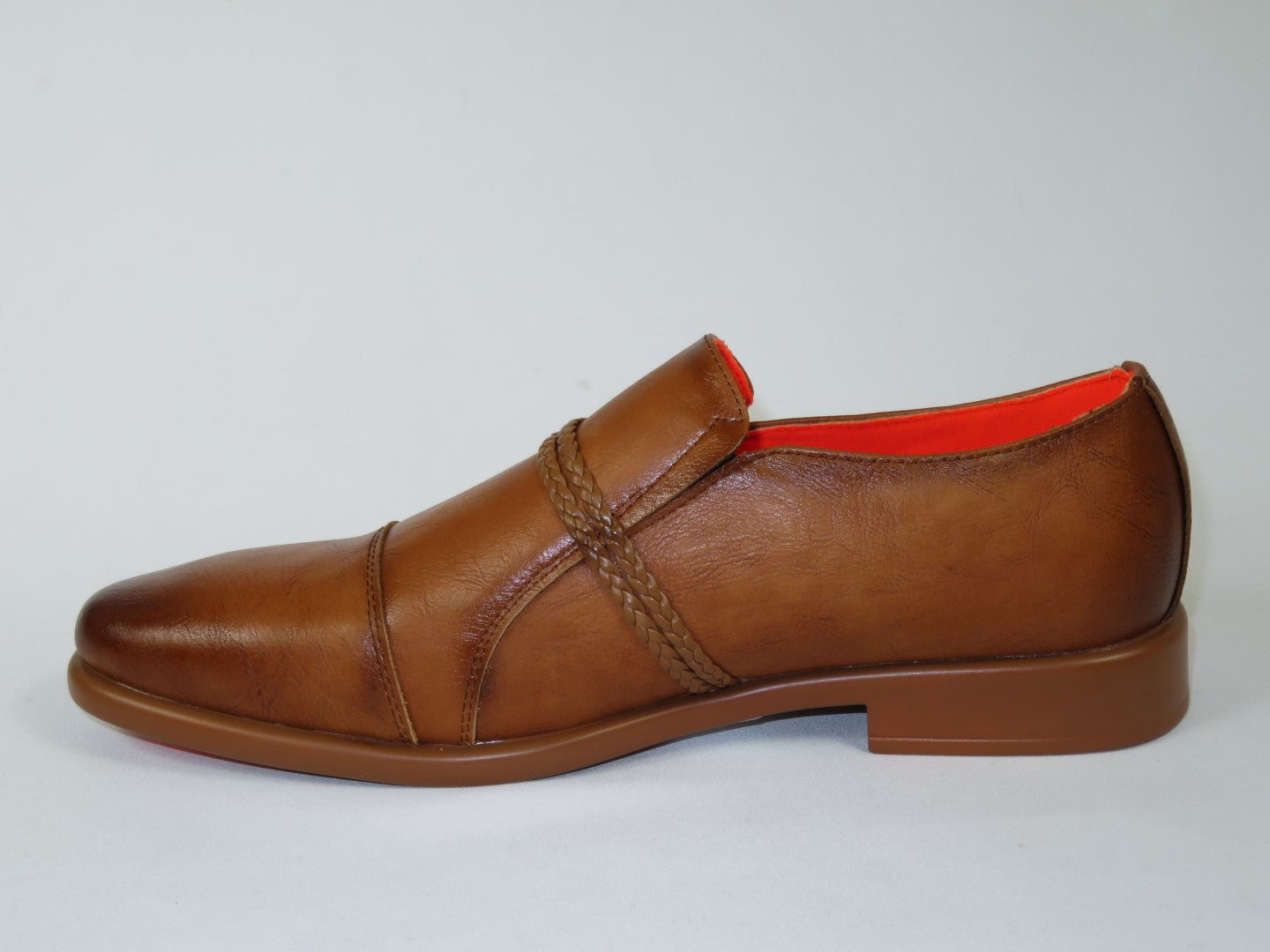 Men's Shoes The Cuban L TAYNO Leather Cap Toe Loafer Cognac