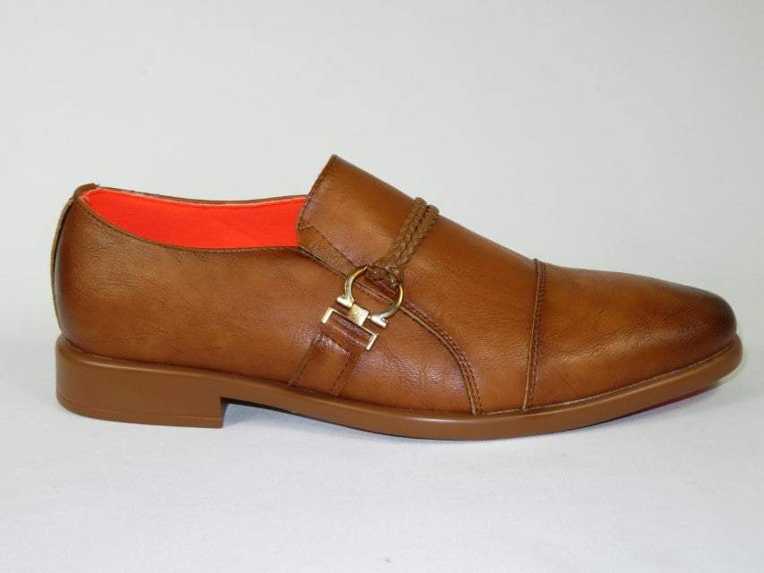 Men's Shoes The Cuban L TAYNO Leather Cap Toe Loafer Cognac