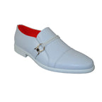 Men's Shoes The Cuban L TAYNO Leather Cap Toe Loafer White