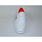 Men's Shoes The Cuban L TAYNO Leather Cap Toe Loafer White