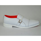 Men's Shoes The Cuban L TAYNO Leather Cap Toe Loafer White