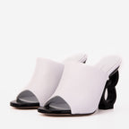 The Cymmer White Leather Women Sandal