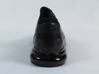 Men's Fashion Comfort Sneaker Shoes By Davientte Soft Leather Slip on Lace Feature D1 Black