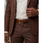 Vinci The Valmont Tan Snake Leather Derby Men Shoe