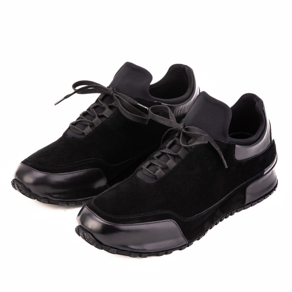 Vinci The Hudson Black Suede Men Sneaker
