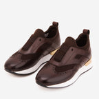 The Arcadia Brown Leather Men Sneaker