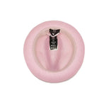 Men's Bently Semi Crushable Fedora Briad Straw Hat Dante DA220 Pink/White