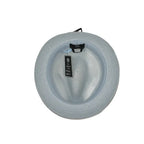 Men's Bently Semi Crushable Fedora Briad Straw Hat Dante DA223 Blue White