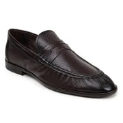 Belvedere Italian Deerskin Shoes Dario Penny Loafer Brown