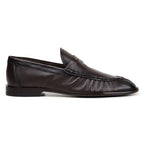 Belvedere Italian Deerskin Shoes Dario Penny Loafer Brown