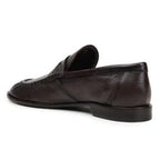Belvedere Italian Deerskin Shoes Dario Penny Loafer Brown