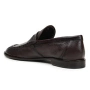 Belvedere Italian Deerskin Shoes Dario Penny Loafer Brown