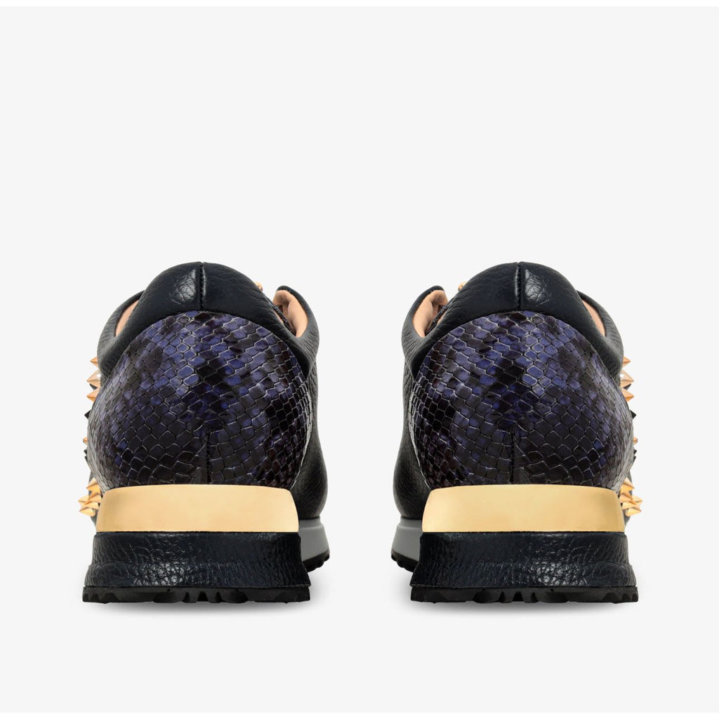 The Infanta Navy Spike Leather Women Sneaker Limited Edition