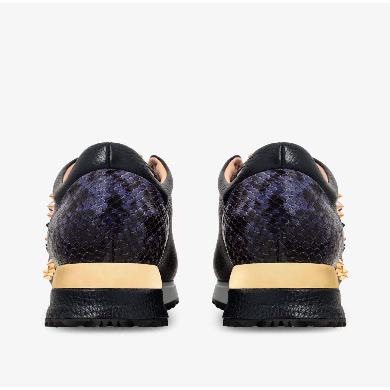 The Infanta Navy Spike Leather Women Sneaker Limited Edition