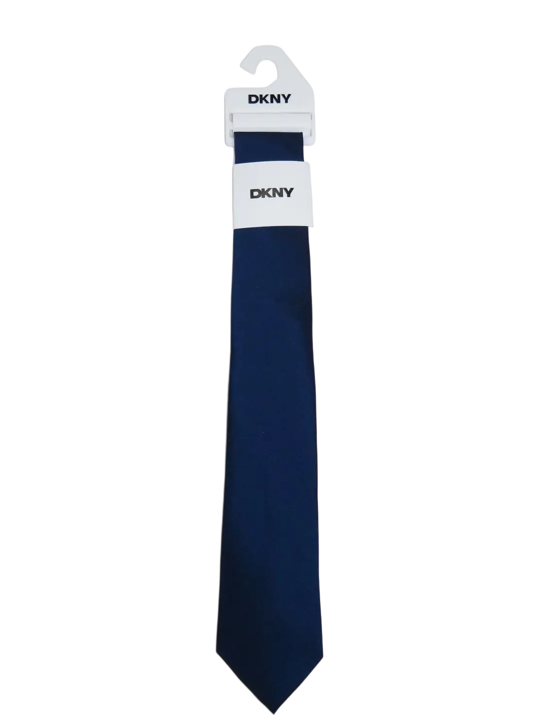 Men's Authentic DKNY Tie Classic Woven Silky Feel #DKNY1 Solid Navy Blue