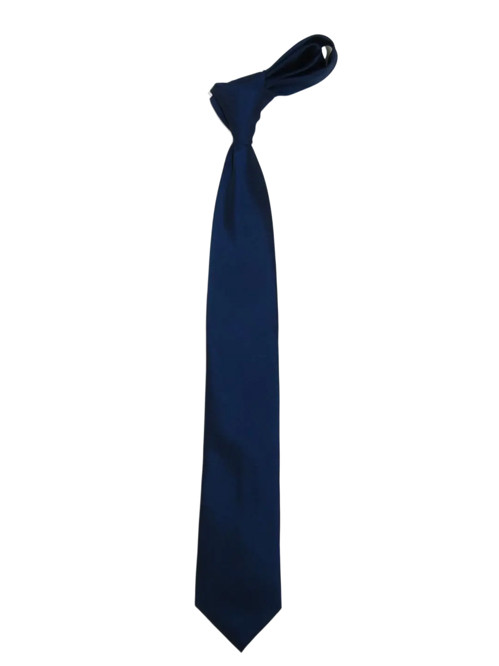 Men's Authentic DKNY Tie Classic Woven Silky Feel #DKNY1 Solid Navy Blue