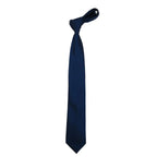 Men's Authentic DKNY Tie Classic Woven Silky Feel #DKNY1 Solid Navy Blue