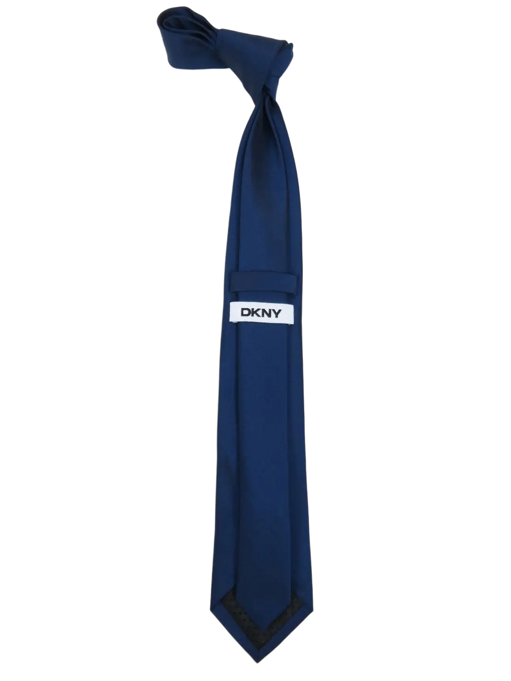 Men's Authentic DKNY Tie Classic Woven Silky Feel #DKNY1 Solid Navy Blue