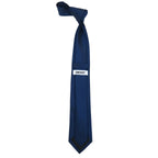 Men's Authentic DKNY Tie Classic Woven Silky Feel #DKNY1 Solid Navy Blue