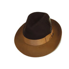 Men BENTLY Hat Australian Wool Fedora Damien Collection DM756 Brown/Camel