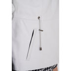 The Hudson White Leather Women Jacket