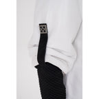 The Hudson White Leather Women Jacket