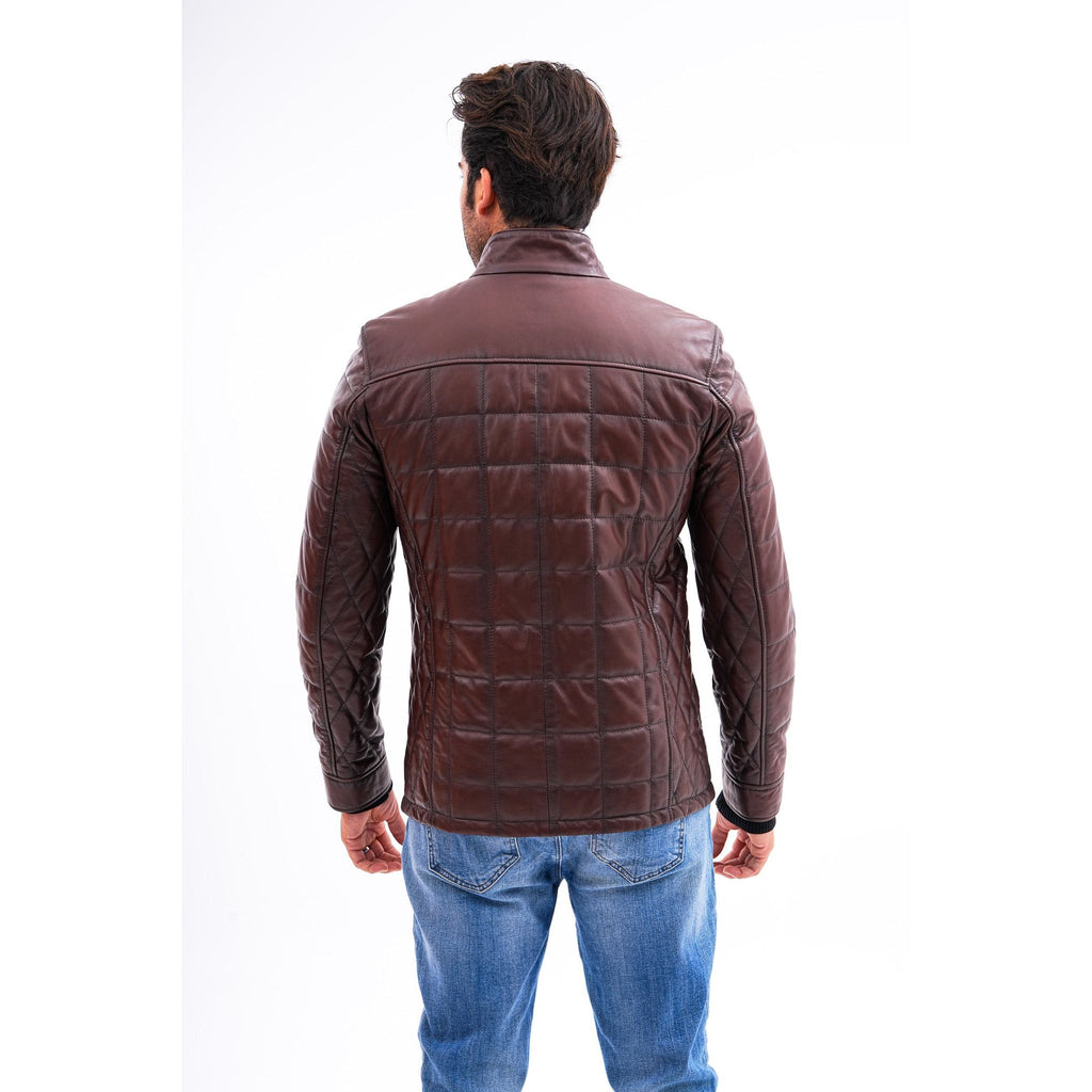 Vinci The Modena Quilted Leather Men Jacket